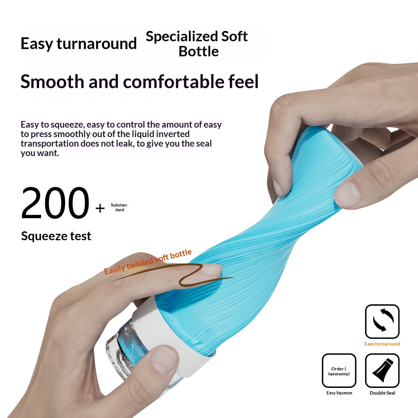 Leak Proof Travel Silicone Bottles Set 60ml 90ml Portable Containers for Shampoo Body Wash