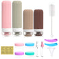 Leak Proof Travel Silicone Bottles Set 60ml 90ml Portable Containers for Shampoo Body Wash