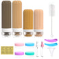 Leak Proof Travel Silicone Bottles Set 60ml 90ml Portable Containers for Shampoo Body Wash