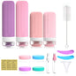 Leak Proof Travel Silicone Bottles Set 60ml 90ml Portable Containers for Shampoo Body Wash