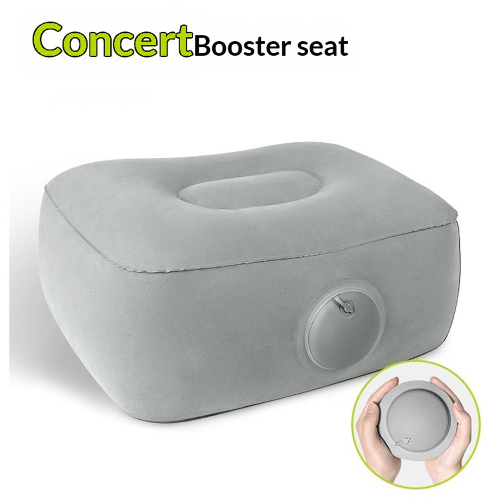 Portable Inflatable Seat Cushion 15-20cm Height Boost Chair Cushion for Stadium Concerts Sports, 37x30x16cm