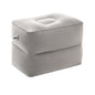 Double Layer PVC Flocked Inflatable Footrest Cushion Portable Foot Rest Air Pillow for Travel Office