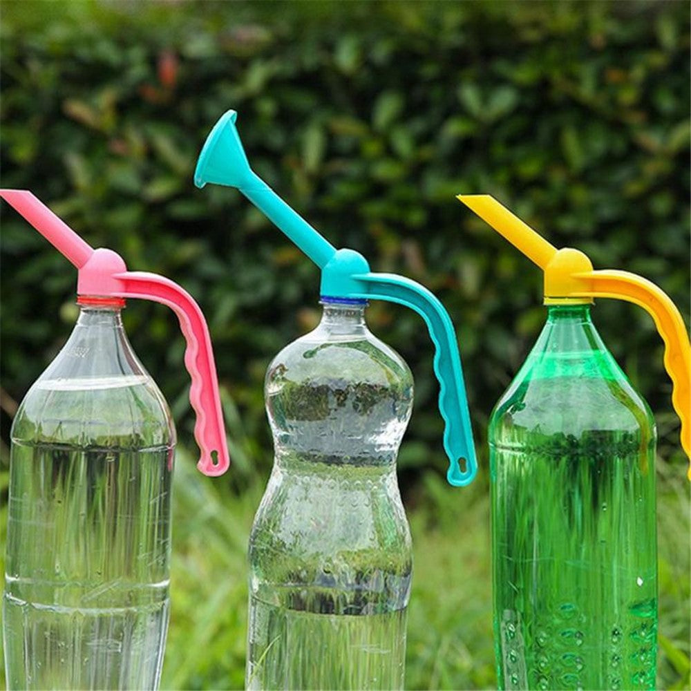 3Pcs Mixed Color Garden Tools Plastic Watering Can Long Mouth Shower Watering Can Spout