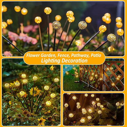 10-Head Solar Morocco Ball Light 2 Modes Landscape Garden Lawn Ground Light