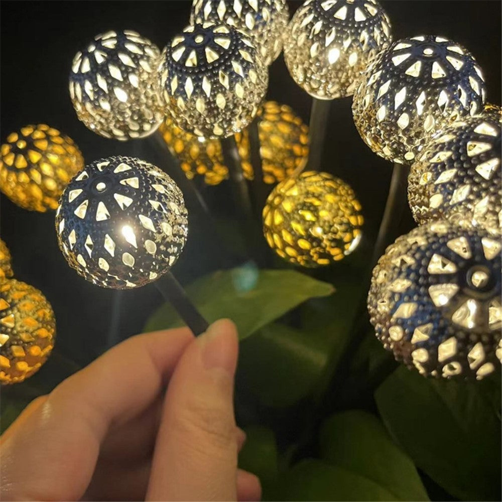 10-Head Solar Morocco Ball Light 2 Modes Landscape Garden Lawn Ground Light
