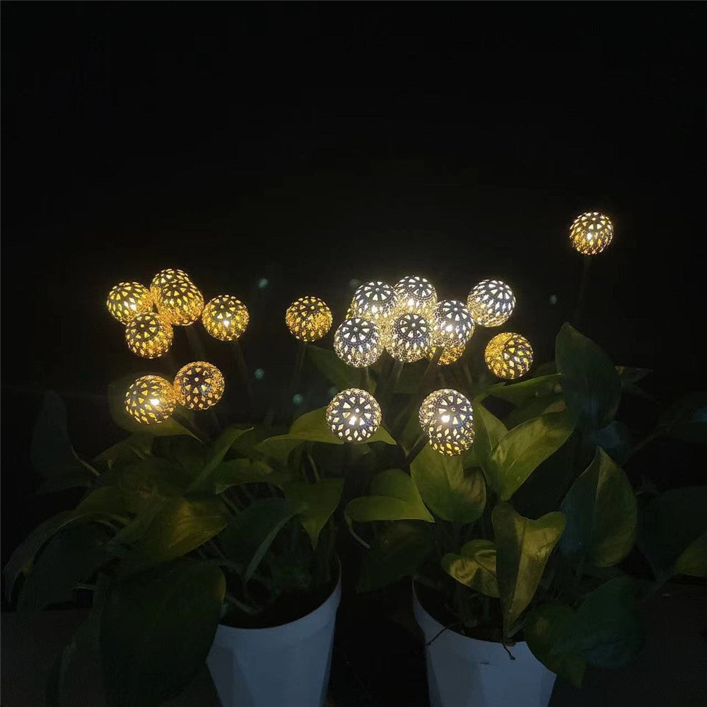 10-Head Solar Morocco Ball Light 2 Modes Landscape Garden Lawn Ground Light