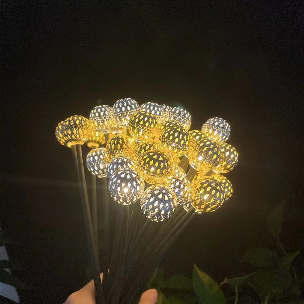 10-Head Solar Morocco Ball Light 2 Modes Landscape Garden Lawn Ground Light