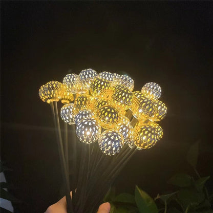 10-Head Solar Morocco Ball Light 2 Modes Landscape Garden Lawn Ground Light