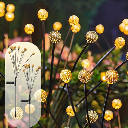 10-Head Solar Morocco Ball Light 2 Modes Landscape Garden Lawn Ground Light