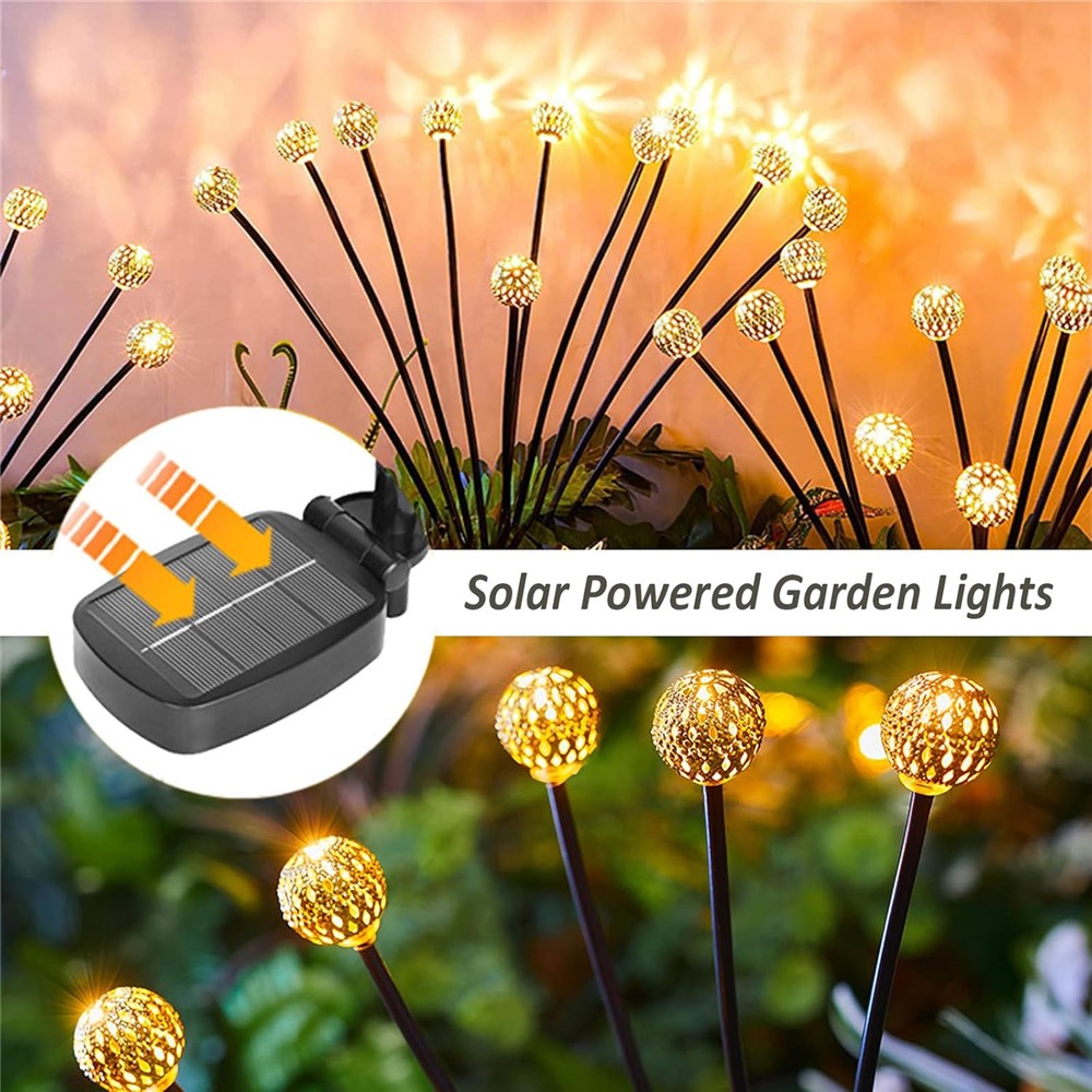 10-Head Solar Morocco Ball Light 2 Modes Landscape Garden Lawn Ground Light