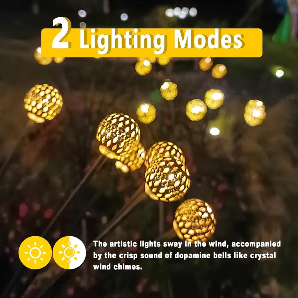 10-Head Solar Morocco Ball Light 2 Modes Landscape Garden Lawn Ground Light