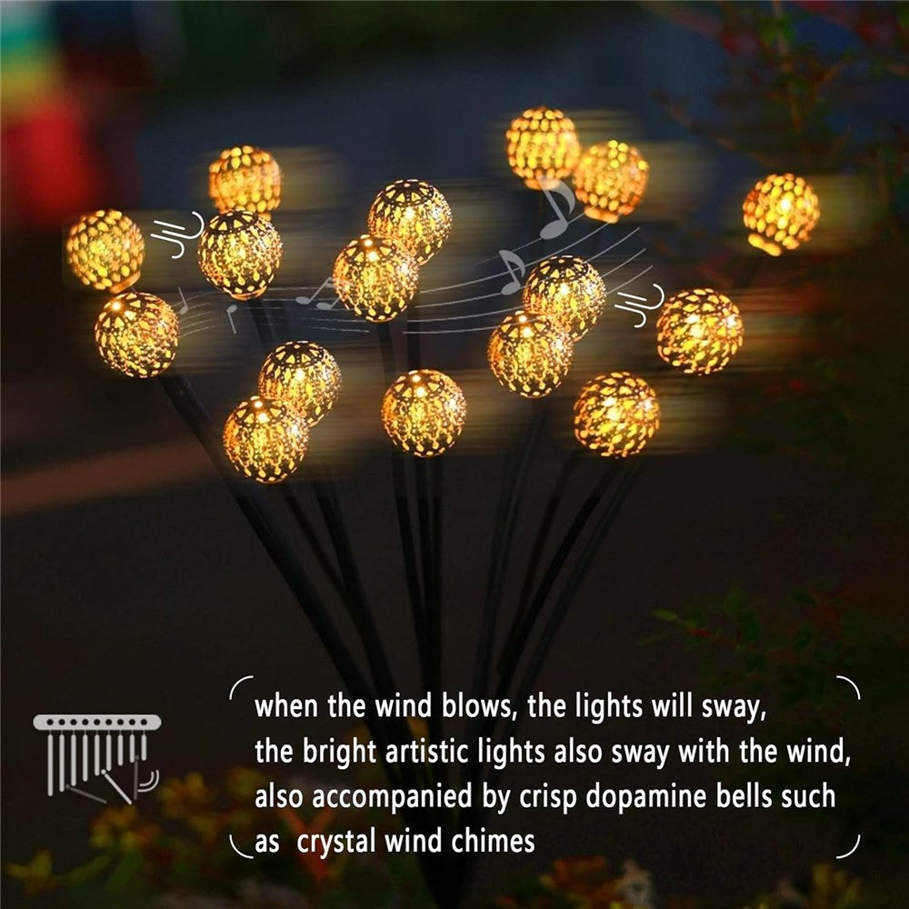 10-Head Solar Morocco Ball Light 2 Modes Landscape Garden Lawn Ground Light