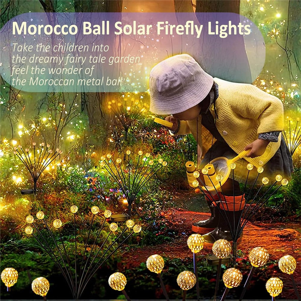 10-Head Solar Morocco Ball Light 2 Modes Landscape Garden Lawn Ground Light