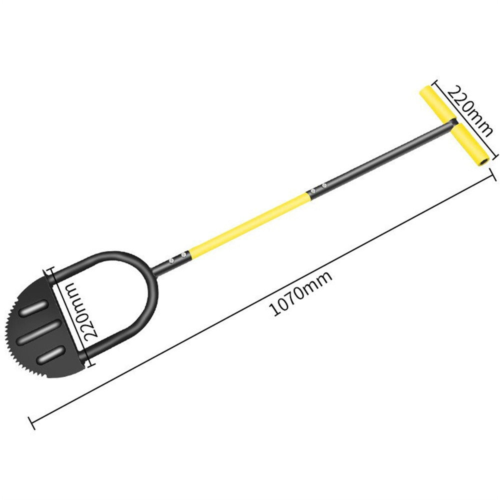 Half Moon Edger Cutting Shovel Lawn Mowing Weeding Tool Serrated Edger Landscape Edge Tool