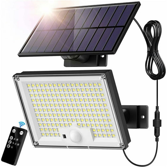 172 LED 300W Solar Powered Motion Sensor Light Outdoor Waterproof Smart Charging Wall Lamp