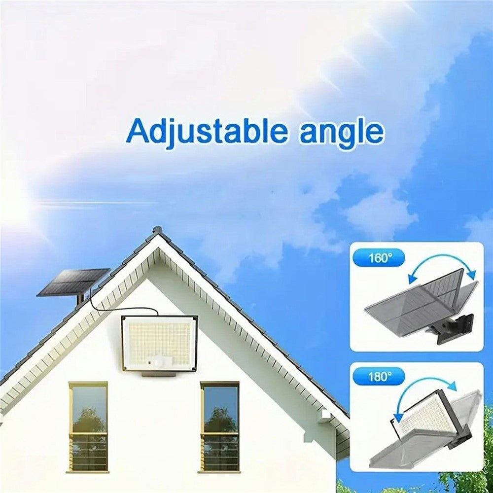 172 LED 300W Solar Powered Motion Sensor Light Outdoor Waterproof Smart Charging Wall Lamp
