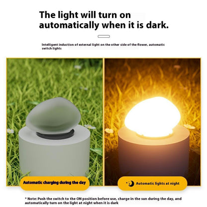 Solar Decorative Pebble Stone Design Garden Light Outdoor Waterproof Lawn Yard Lamp