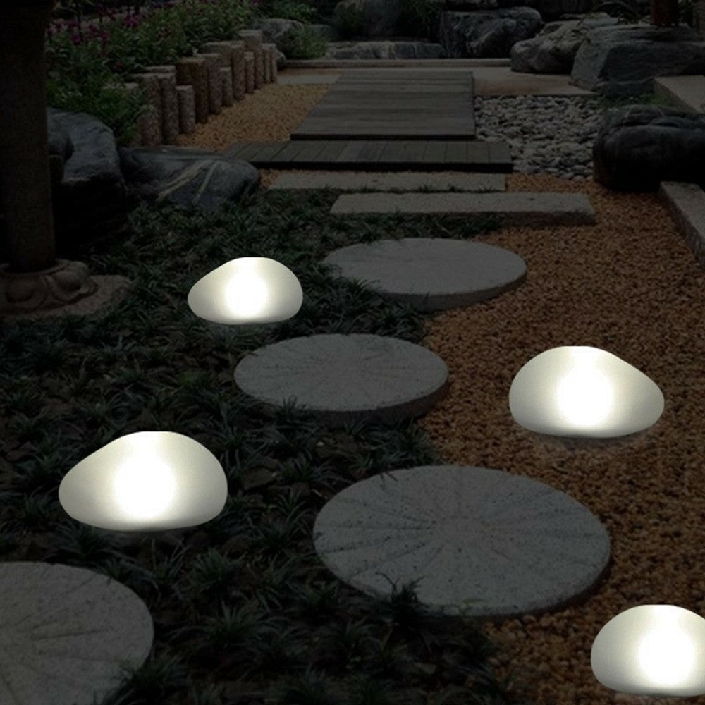 Solar Decorative Pebble Stone Design Garden Light Outdoor Waterproof Lawn Yard Lamp