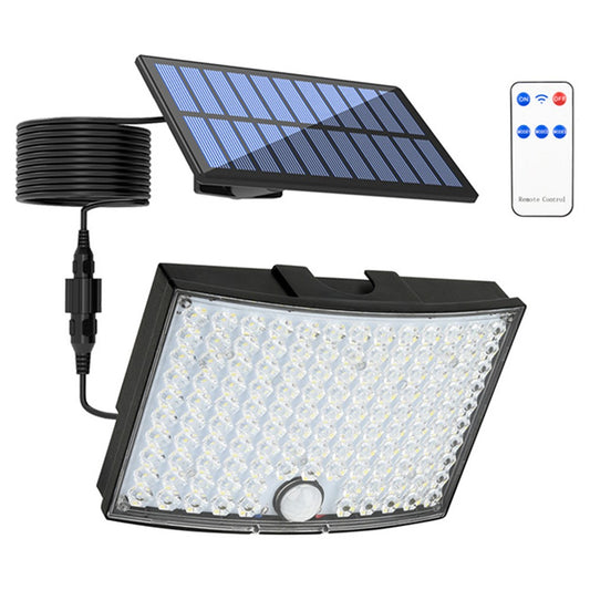 TG-TY01036 Solar Outdoor Wall Light 124 LED Motion Sensor Waterproof Security Lamp with Remote Control