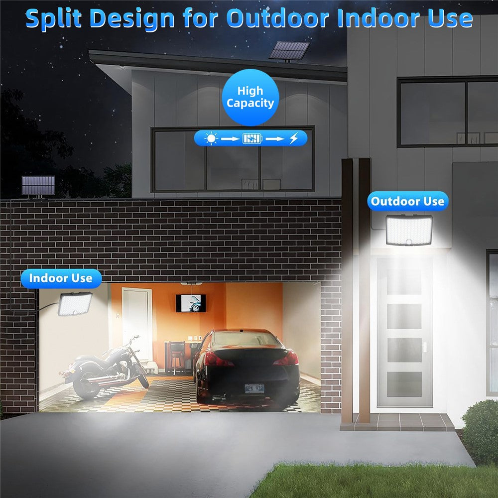 TG-TY01036 Solar Outdoor Wall Light 124 LED Motion Sensor Waterproof Security Lamp with Remote Control