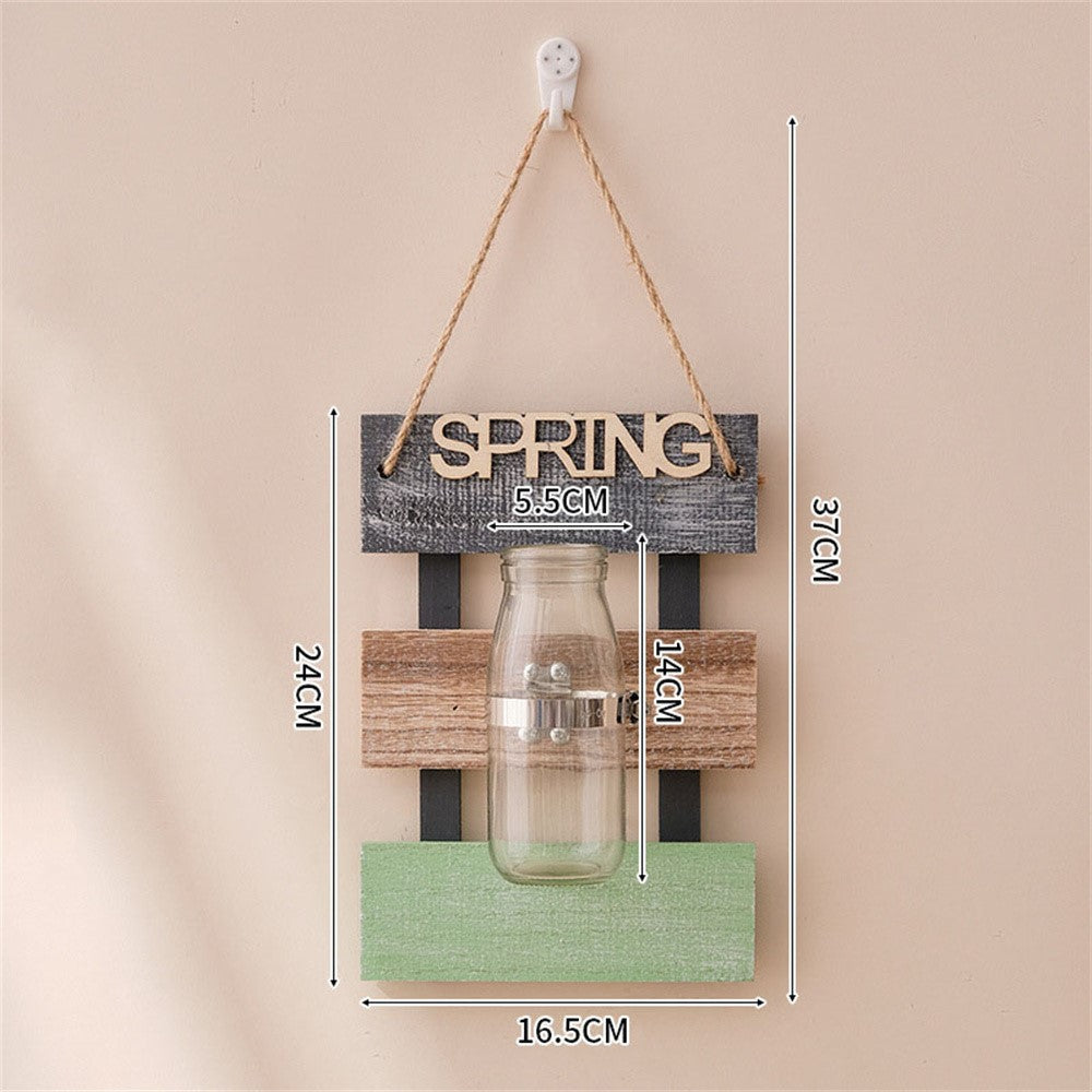 24 x 16.5cm Wall Mounted Water Planting Vase Creative Room Wall Decor Hanging Flower Plant Holder