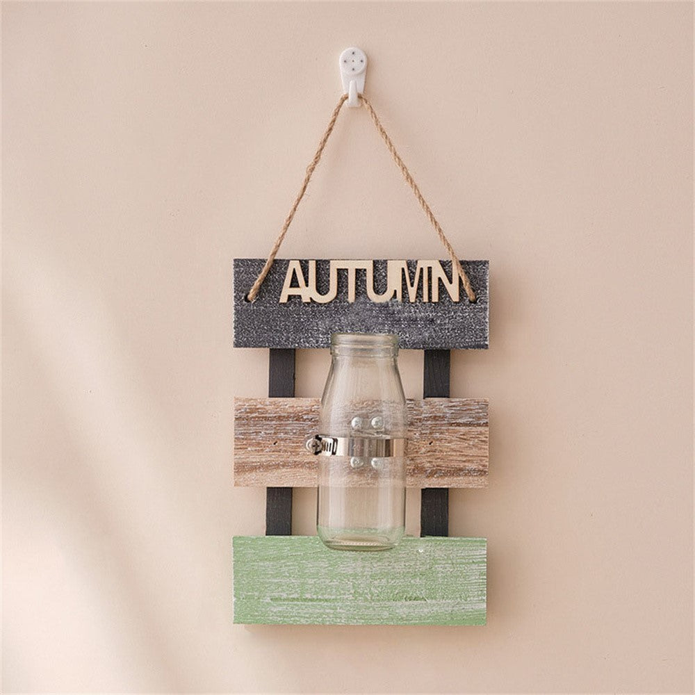 24 x 16.5cm Wall Mounted Water Planting Vase Creative Room Wall Decor Hanging Flower Plant Holder