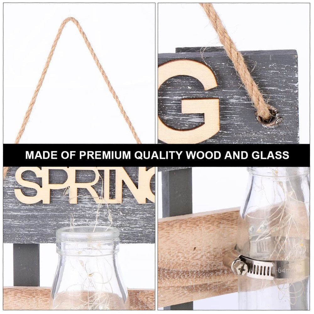 30 x 16.5cm Wall Mounted Water Planting Vase Creative Room Wall Decor Hanging Flower Plant Holder