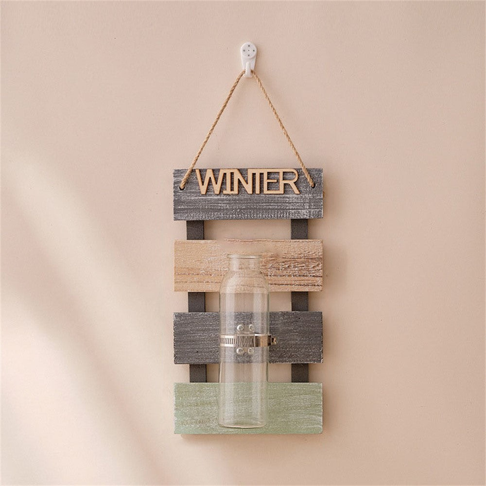 30 x 16.5cm Wall Mounted Water Planting Vase Creative Room Wall Decor Hanging Flower Plant Holder