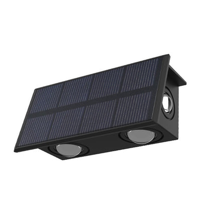 TS-G0308 1Pc 4LED Wall Washer Light Outdoor Solar Waterproof 3-Sided Ambient Lamp, Warm Light