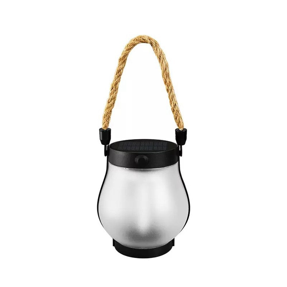 Solar Powered Flame Light Rope Hanging Outdoor Camping Lantern Garden Decor Lamp