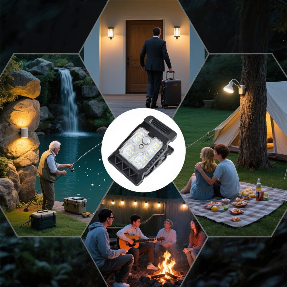 YD-21A Waterproof Solar LED Outdoor Light Clip-On Motion Sensor Wall Lamp for Garden Courtyard