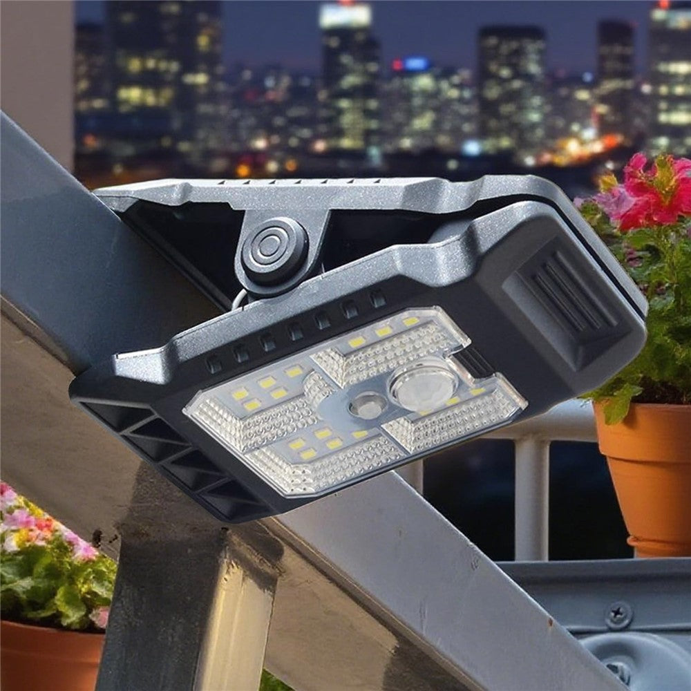 YD-21A Waterproof Solar LED Outdoor Light Clip-On Motion Sensor Wall Lamp for Garden Courtyard