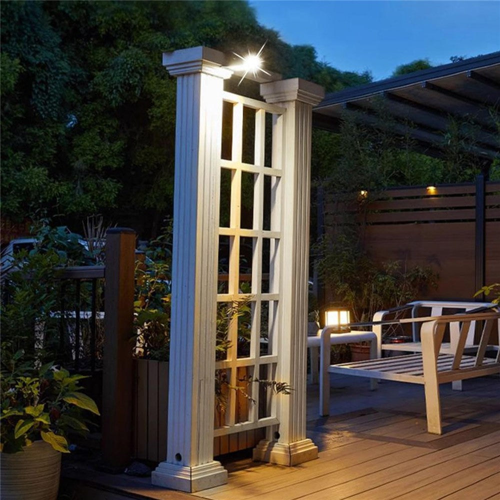 YD-21B Waterproof COB Motion Sensor Solar Light Clip-On Outdoor Wall Lamp for Garden Courtyard