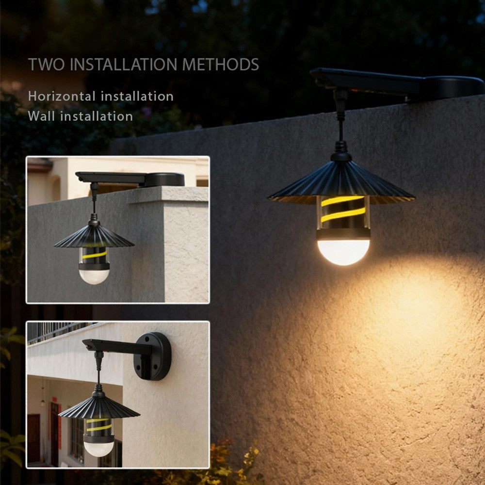 TJ-226 Outdoor Solar Powered Garden Light USB Rechargeable LED Motion Sensor Wall Lamp for Yard Patio