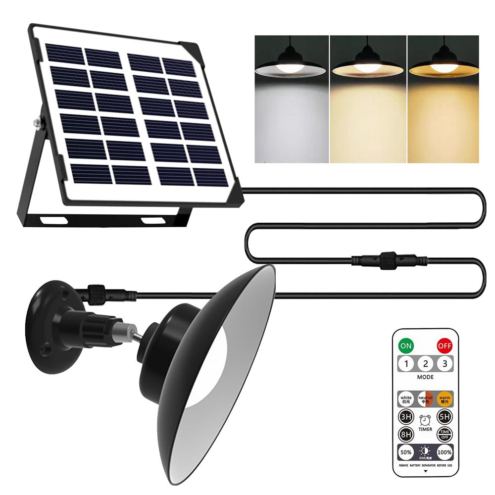 Single Head Solar Outdoor Wall Light with Remote Control Motion Sensor Lamp for Garden / Garage / Patio