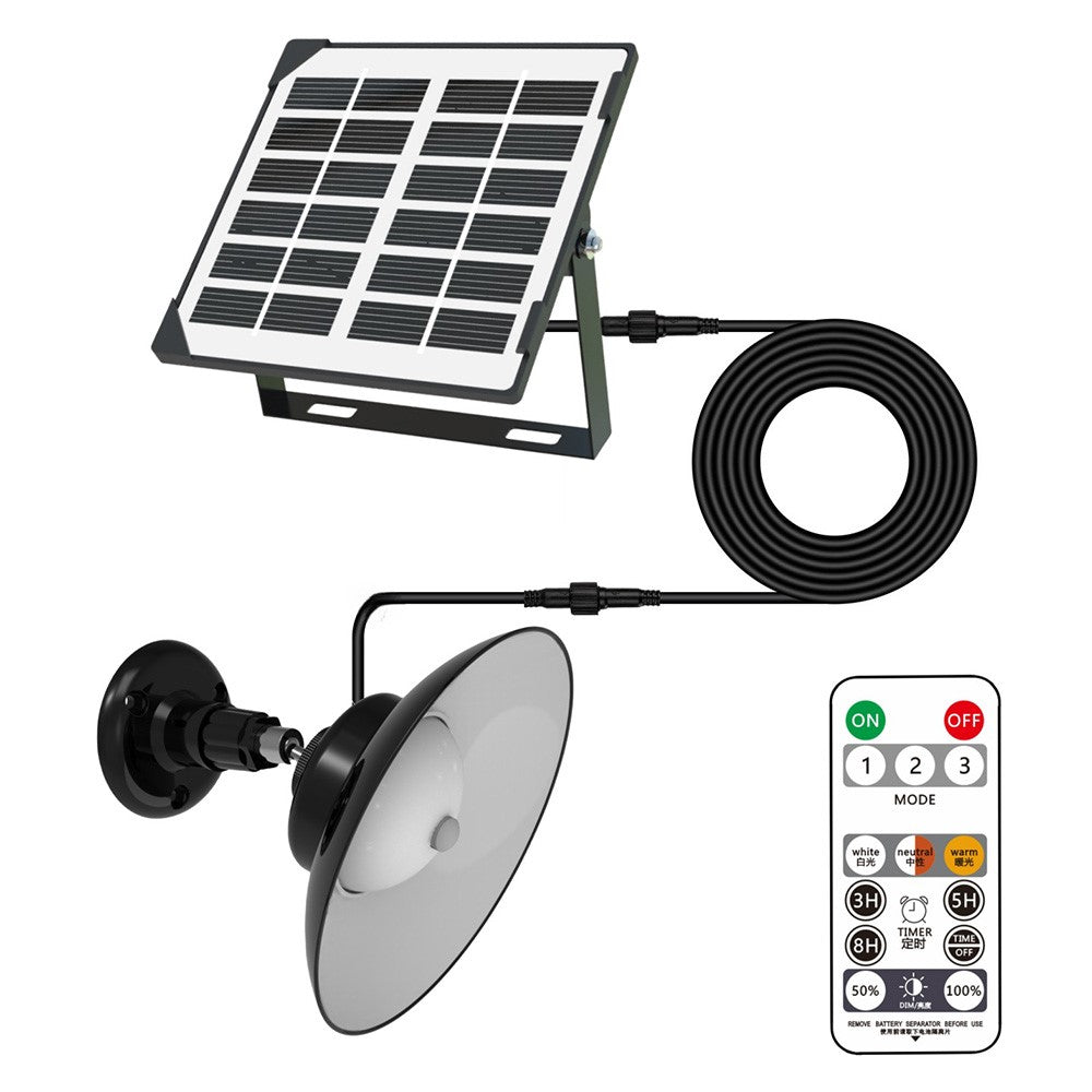 Single Head Solar Outdoor Wall Light with Remote Control Motion Sensor Lamp for Garden / Garage / Patio