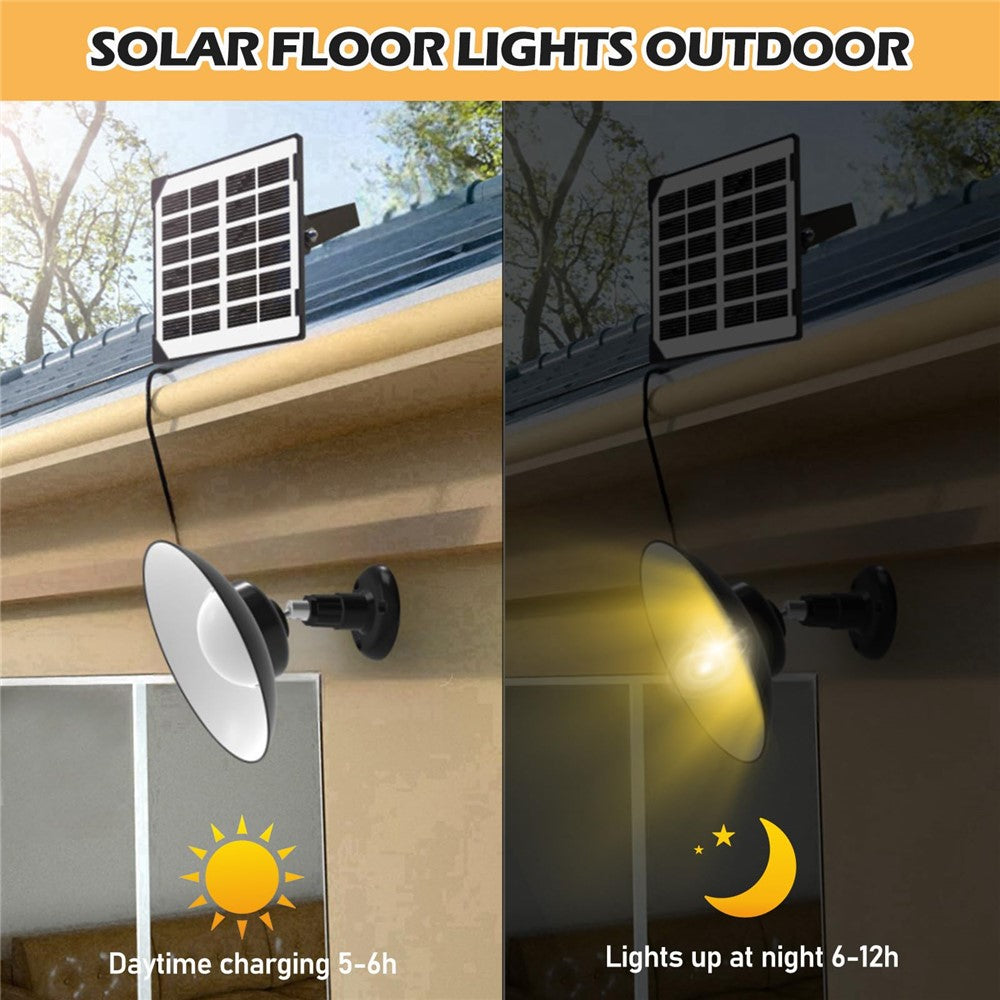 Single Head Solar Outdoor Wall Light with Remote Control Motion Sensor Lamp for Garden / Garage / Patio
