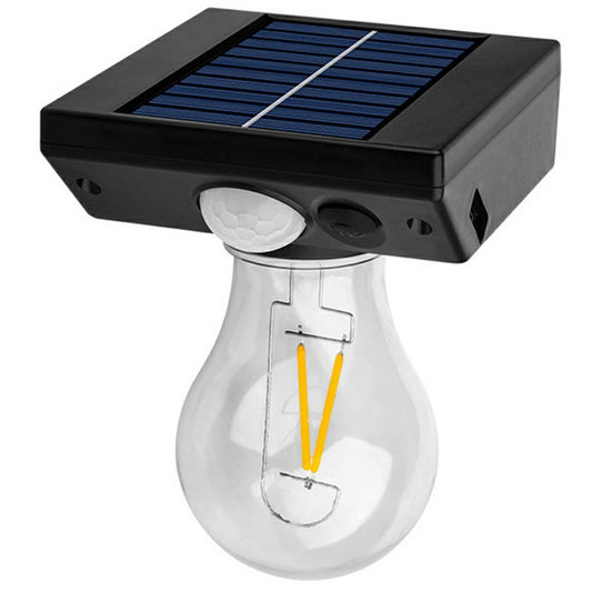 Single Solar Tungsten Filament Bulb Light Outdoor Motion Sensor Wall Light Solar Powered LED Lamp