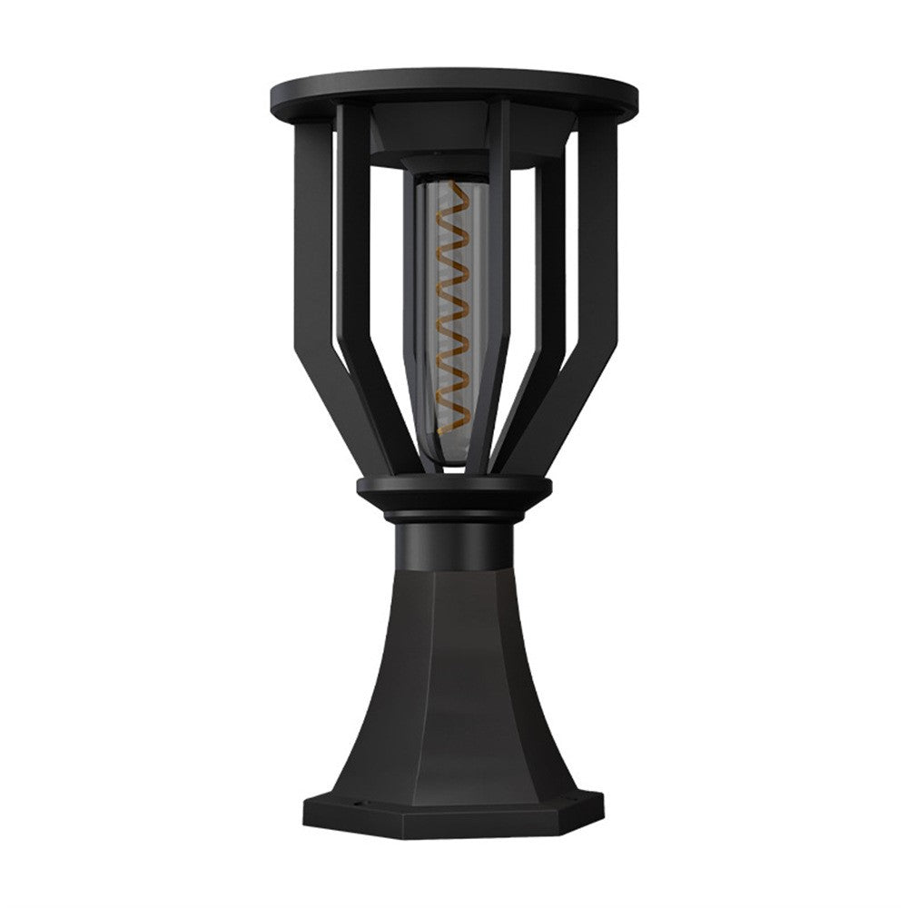 Solar Post Cap Light with Trophy Base Outdoor Waterproof Solar Powered Fence Gate Pillar Lamp