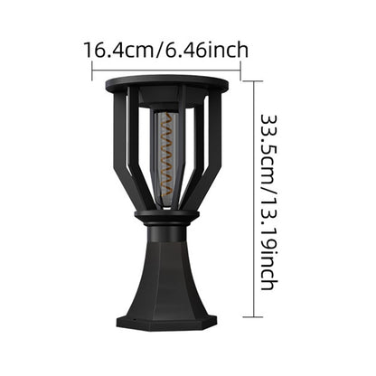 Solar Post Cap Light with Trophy Base Outdoor Waterproof Solar Powered Fence Gate Pillar Lamp