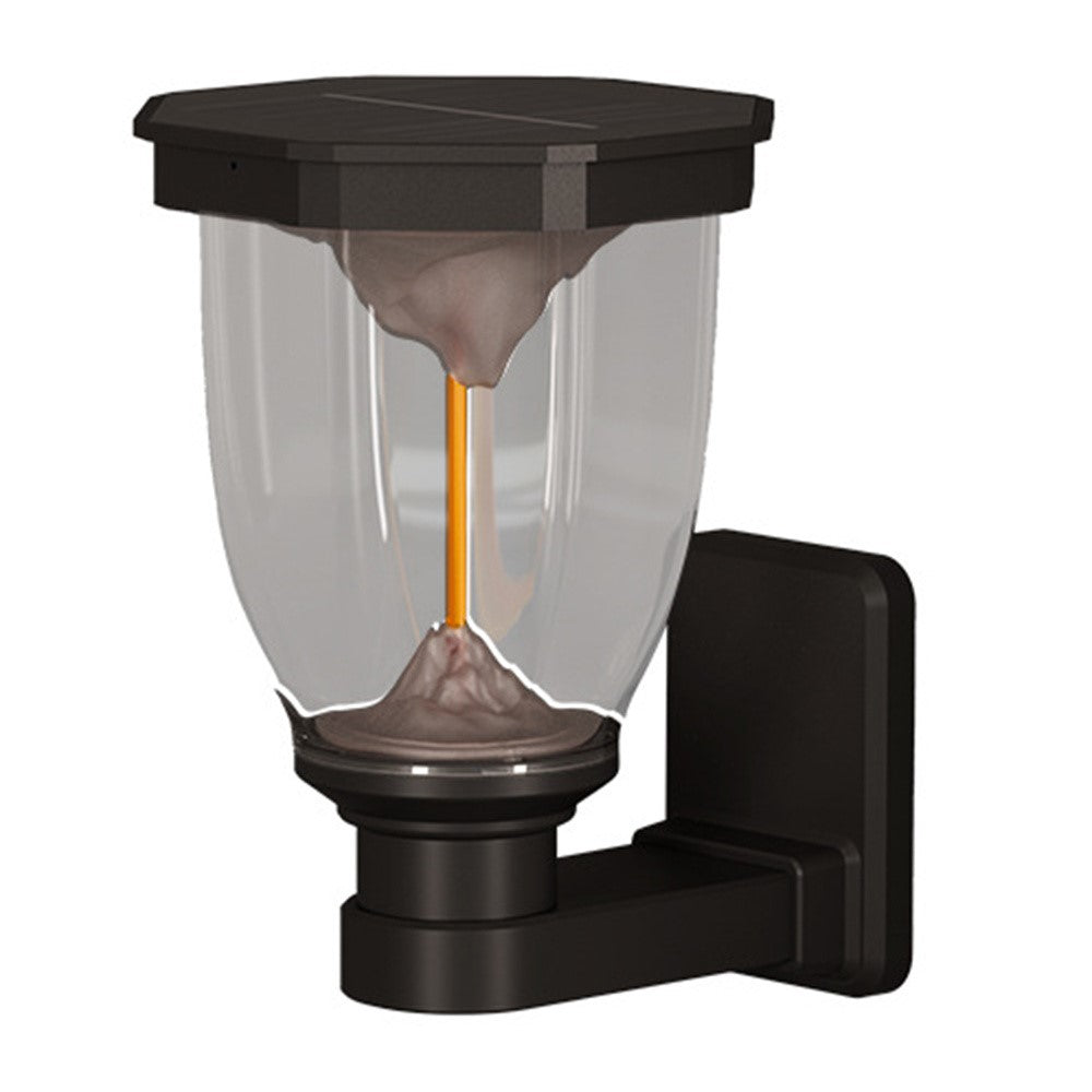 Wall Mounted Flaming Mountain Effect Solar Light Waterproof COB Landscape Lamp for Garden  /  Patio  /  Pathway
