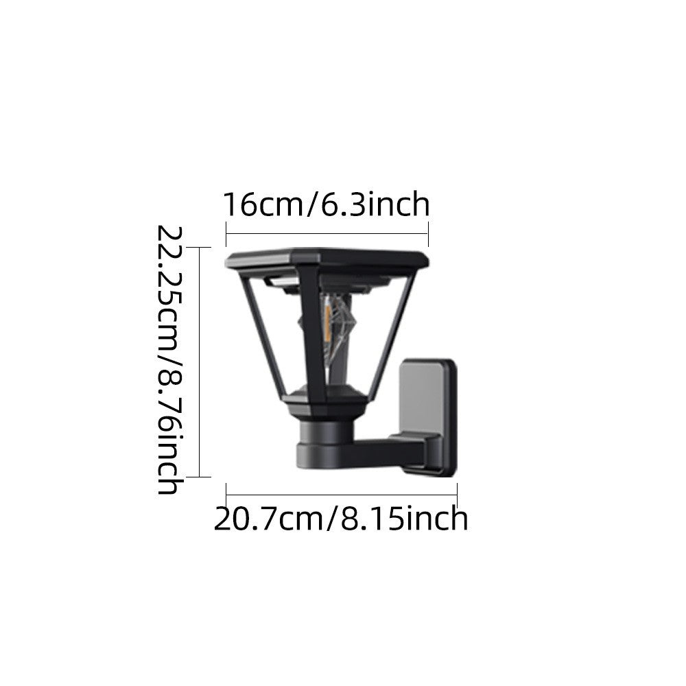 30W 2700K Warm White COB Garden Light Wall Mounted Solar Powered Outdoor Landscape Lamp