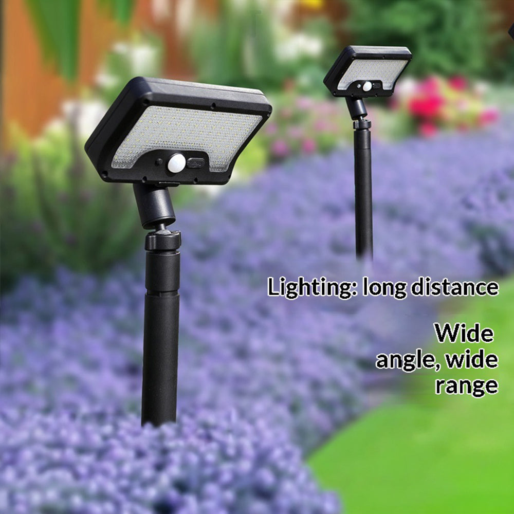 CCP0111 Motion Sensor Solar Path Light IP65 Waterproof 92-LED Garden Lawn Lamp for Outdoor Yard