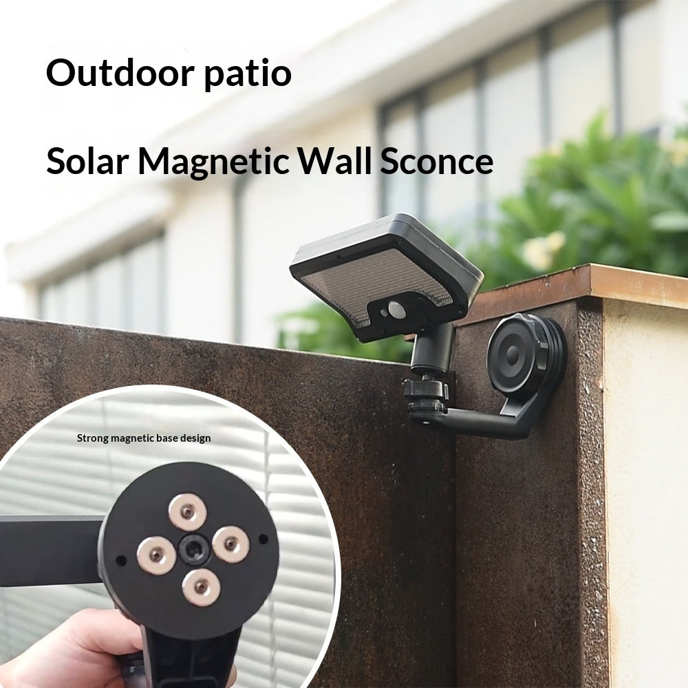 CCP0144 92-LED Motion Sensor Magnetic Wall Light IP65 Waterproof Outdoor Garden Solar Lamp