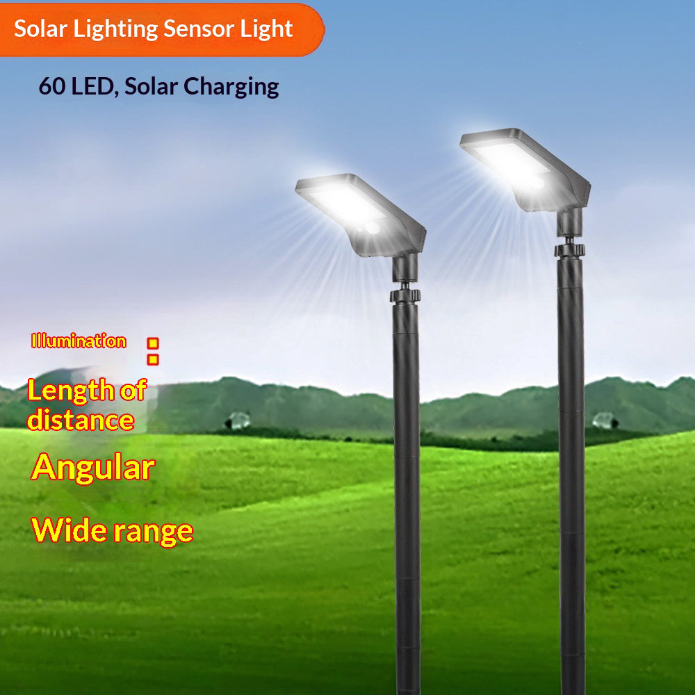 P10 Solar Powered Adjustable LED Garden Light Motion Sensor Outdoor Waterproof Lawn Lamp