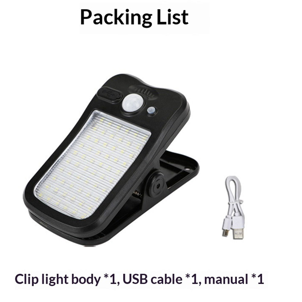 Clip-on Solar Light IP44 Waterproof 60-LED Motion Sensor Wall Lamp for Outdoor Garden