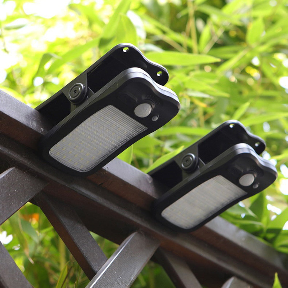 Clip-on Solar Light IP44 Waterproof 60-LED Motion Sensor Wall Lamp for Outdoor Garden