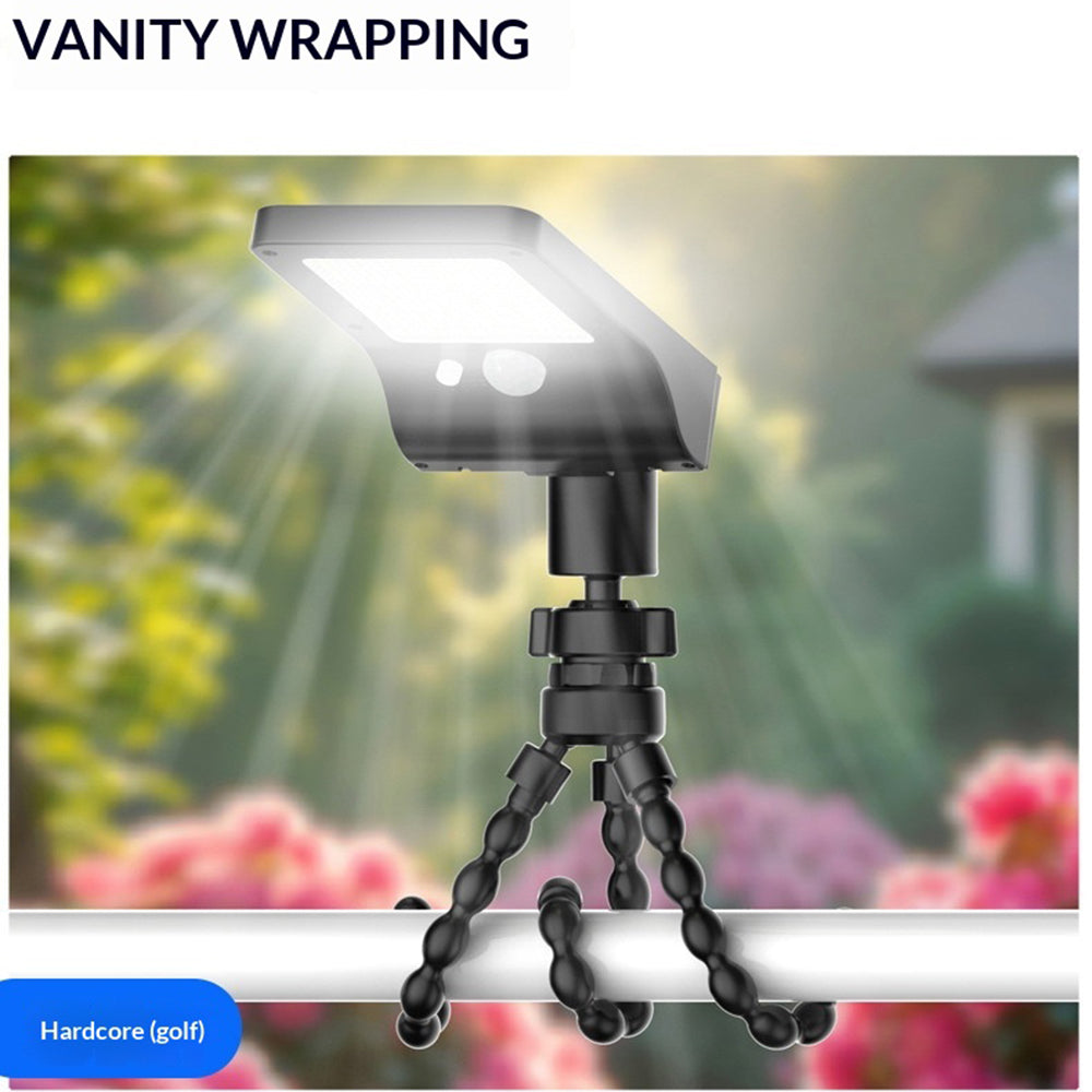 Outdoor Solar Powered Octopus Light IP44 Waterproof 60-LED Motion Sensor Garden Wall Light