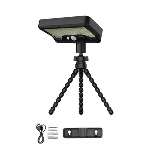 Waterproof 92-LED Solar Garden Light Outdoor Motion Sensor Path Wall Light with Flexible Octopus Mount