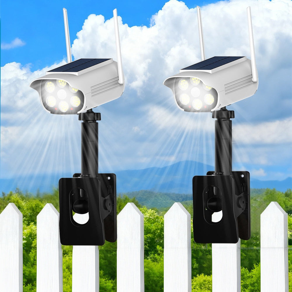P43 Simulated Security Camera Clip-on Solar Light IP44 Waterproof Outdoor Garden LED Motion Sensor Lamp